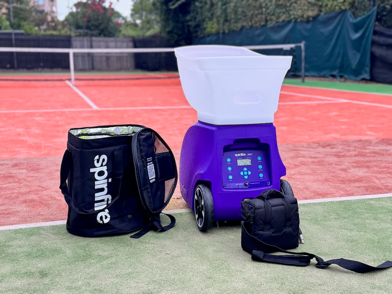 Spinfire Pro 2 rental tennis ball machine at Little Alfred Tennis Court in Sydney